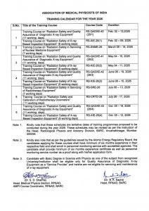 AMPI Training Calendar for 2026 released !